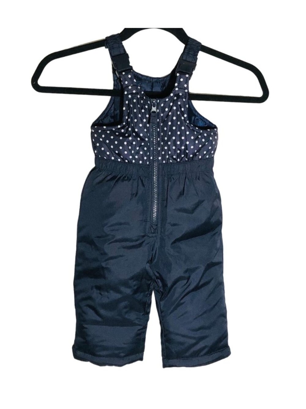 Osh Kosh snow pants blue dots adjustable 12 months READ